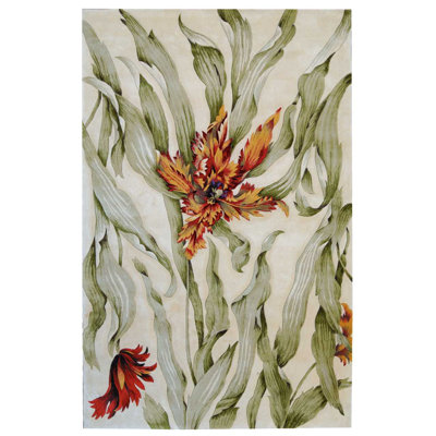 Wool Floral Indoor Rug