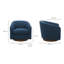 Fauteuil club pivotant en polyester 31 po.-984427742