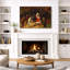 «Whimsical Anthropomorphic Animal Scene», impression sur toile encadrée, impression sur toile-358439309-358439318