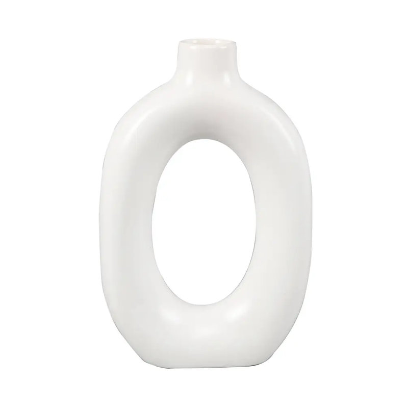Vase circulaire en céramique 8 "
