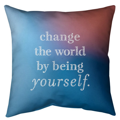 Coussin de plancher change the World
