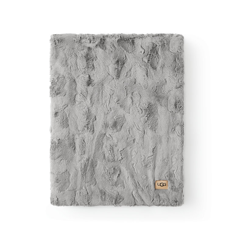 ugg gray throw blanket