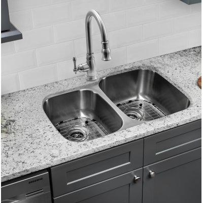 32'' L Double Bowl Stainless Steel Kitchen Sink