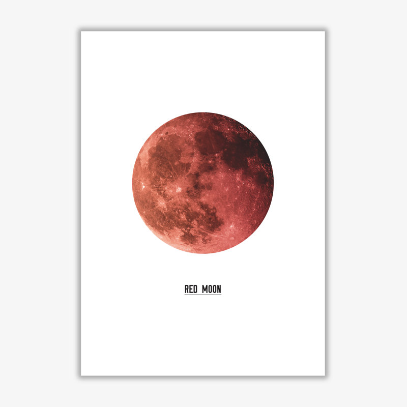 Moon - Print, 60 cm H x 42 cm W x 1 cm D, No Frame