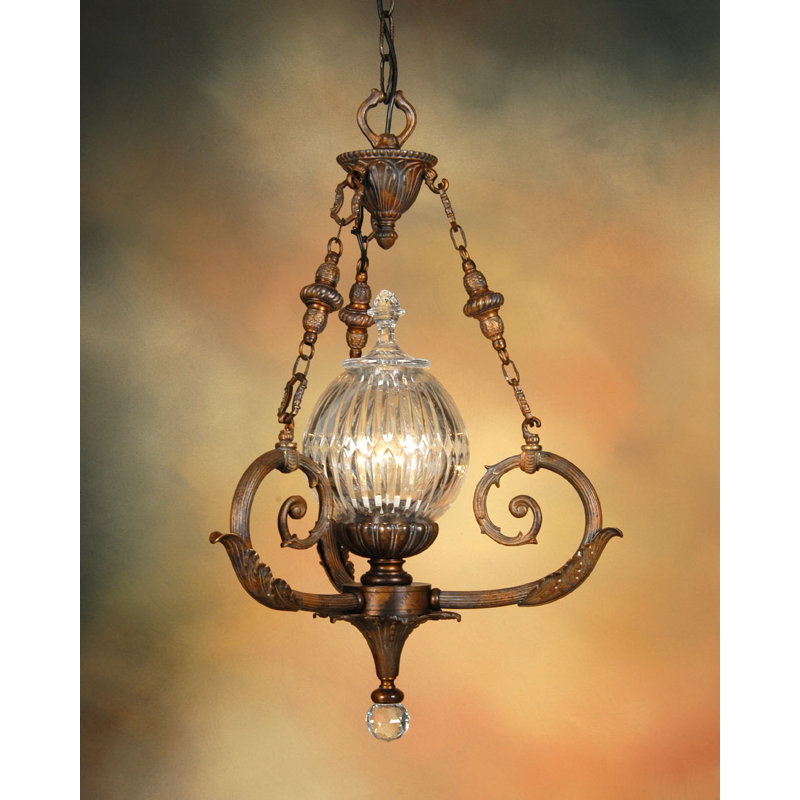 Dalessio 1 - Light Unique/Statement Pendant, Antique French Gold