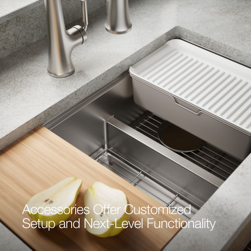 Strive® 32 In. Undermount Double-Bowl Workstation Kitchen Sink