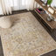 Tapis ivoire moderne délavé Eglinton Peshawar-802962531