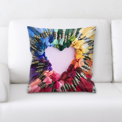 Rainbow Throw Pillow