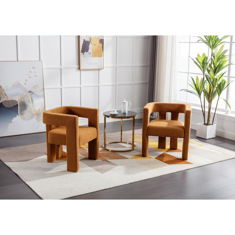 Chaise de salle à manger d'appoint / de salle à manger / chaises d'appoint de style contemporain rembourrées en tissu 2 pièces / ensemble