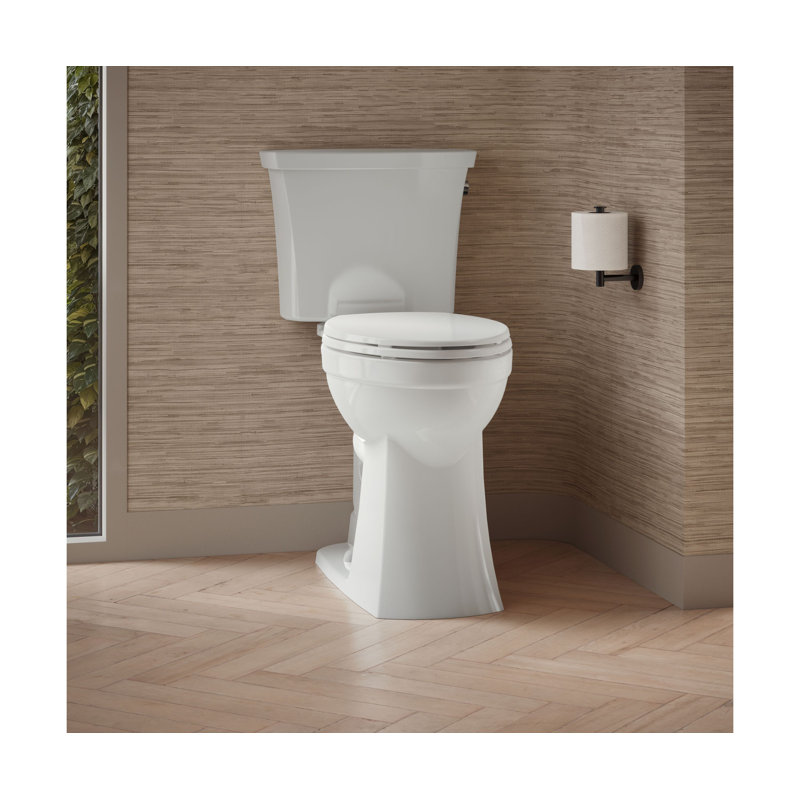 Toilette allongée deux pièces Kelston 1,28 GPF, Blanc