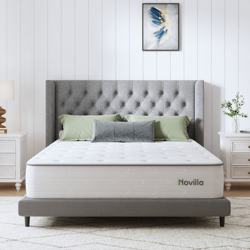 Novilla 25cm Ortho Memory Foam Pocket Sprung Mattress, Double (4'6)