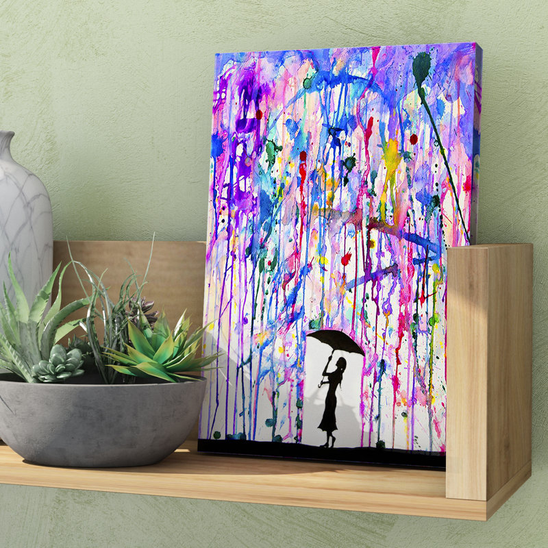 « déluge », impression, H 18 po x l 12 po x P 1,5 po, Toile