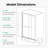 56"-60"W*72" H  Semi-Frameless Double Sliding Shower Door, Bypass Shower Door, 1/4" (6Mm) Thick SGCC Tempered Glass Door, Shower Door-123698646