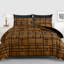 Microfiber Chequered Duvet Cover Set-126672156