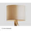 Lampe de salon moderne en bois