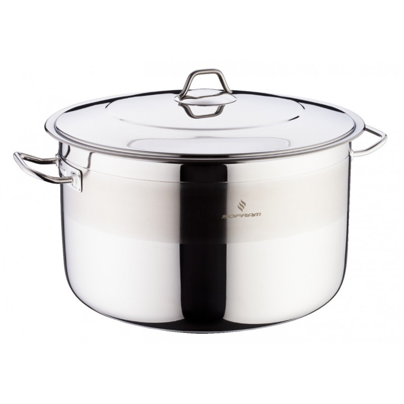 SOFRAM Stainless Steel Stock Pot, 15.85 qt.