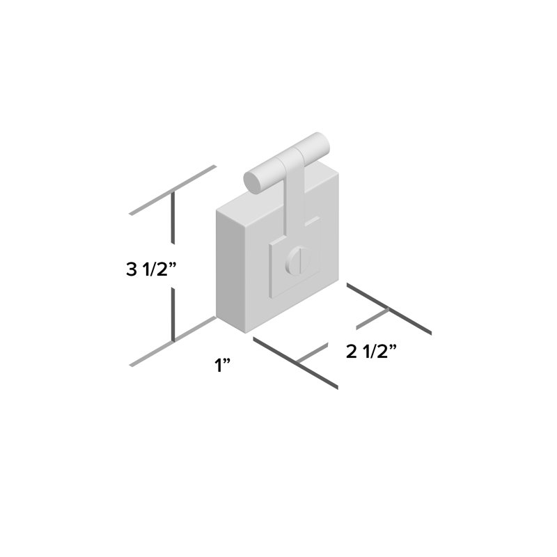Jonah Rectangular Knob, Antique Brass