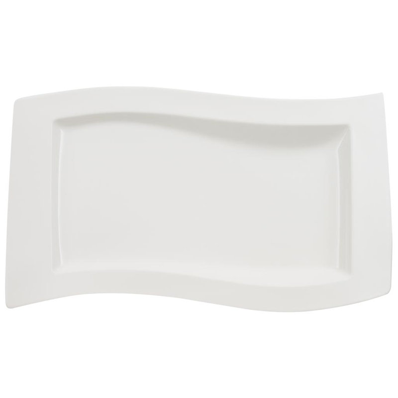 NewWave 49cm Porcelain Serving Plate in White