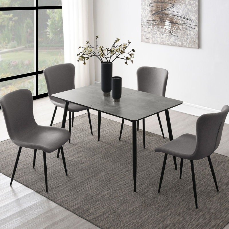 Ensemble de 2 chaises d'appoint rembourrées Grant