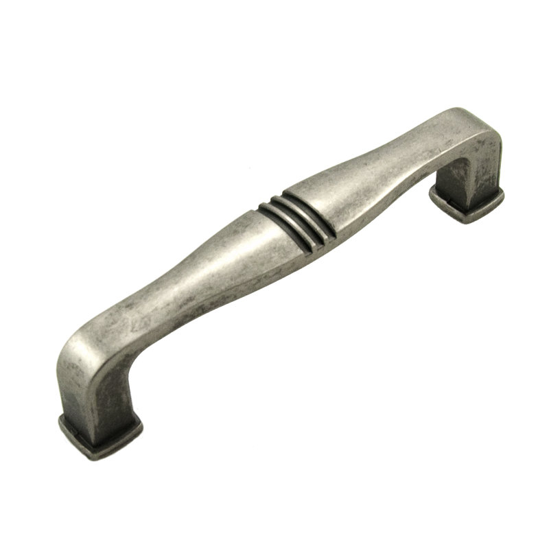 Poignée barre 3 3/4 po Alder, Nickel patiné