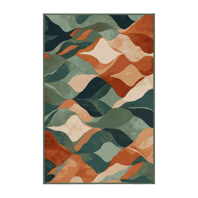 Emerald Veil Rug, Rectangle 8' x 10'