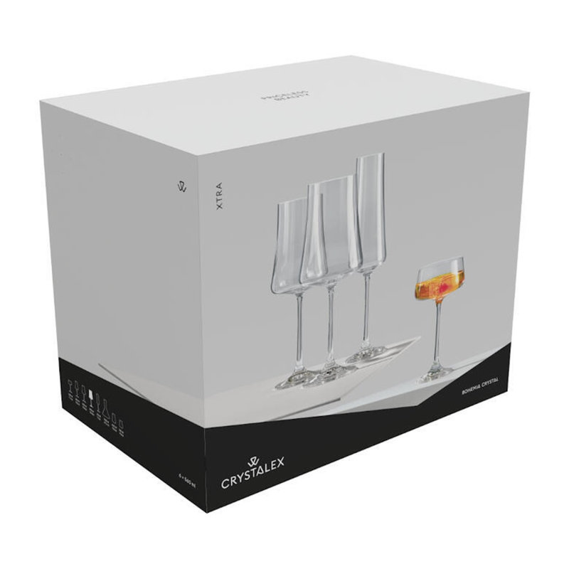 Demaje Crystal Wine Glasses 460ml - Set of 6