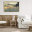 Cadre flottant Modern Tranquil Plains, design par Elara Yasna-645507786-645507787
