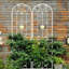 2Pcs Metal Garden Trellis, 86.7" X 19.7" Rustproof Trellis For Climbing Plants, Flower Support-1031261793