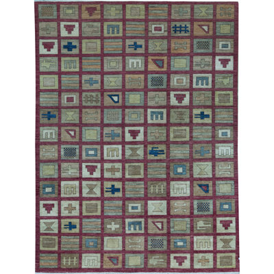 Pakistan Gabeh Wool Patchwork Area Rug