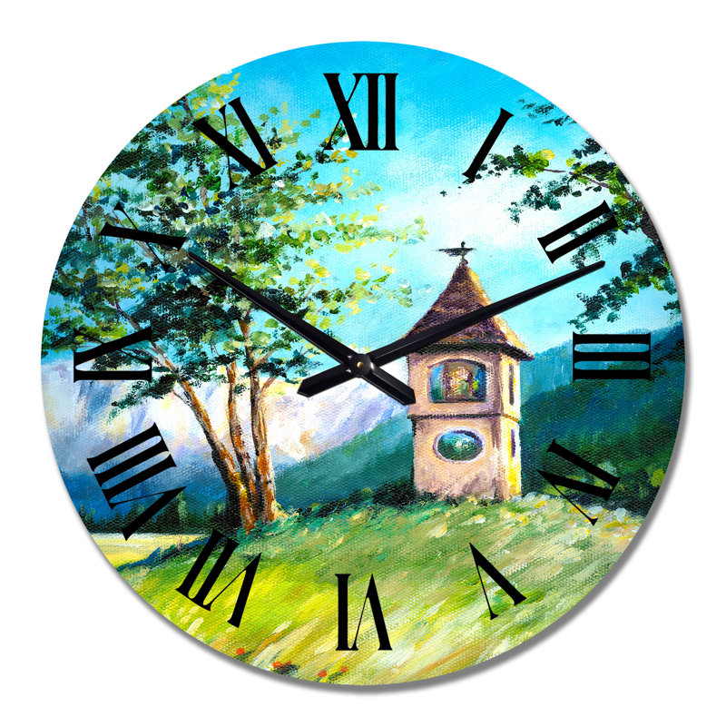 Petite chapelle dans les montagnes I - Horloge murale, Moyen