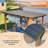 13X10ft Wooden Garden Gazebo With Metal Roof, Spacious Outdoor Patio Shade Structure For Backyard & Garden