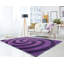 Tapis décoratif violet à poils longs à motif abstrait à Fitts-410180753