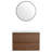 Ceramic Sink Bathroom Vanity 30" - Wall Mounted, 2 Soft-Close Drawers, Graceful With Beautiful Finish-1483385346