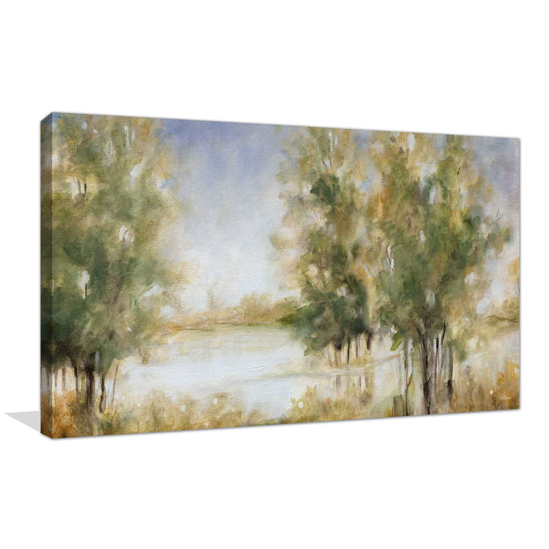 Waterway Grove par Carol Robinson - Peinture, L 30 po x H 18 po, Toile tendue