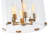 6-Light Clear Glass Shade Geometric Pendant