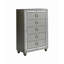 Commode argentée CHLOE GEMSTONE