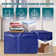 8 Pack 24 Gal Large Moving Bags With Zipper And Carry Handles, Reusable Storage Totes For Clothes, Dark Blue