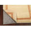 Tapis beige noué à la main de conception unique 3 pi 2 po x 5 pi 2 po