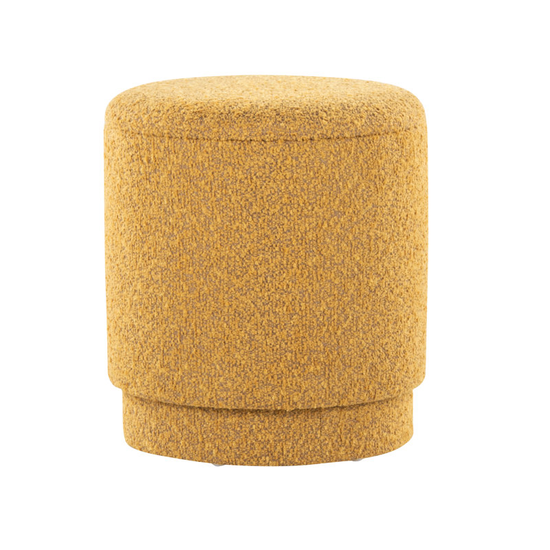 Tapis jaune en tissu n° 2 - Style contemporain, couvercles amovibles pour le rangement, rembourrage en mousse pour un confort optimal, aucun assemblage requis, capacité de charge de 113 kg, usage intérieur seulement, largeur du produit : 37,6 cm, esthétique moderne.