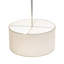 24" Wide Cilindro Mushroom Pleated Textrene Pendant