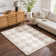 Axlan Contemporary Diiamond Geometric Beige Area Rug