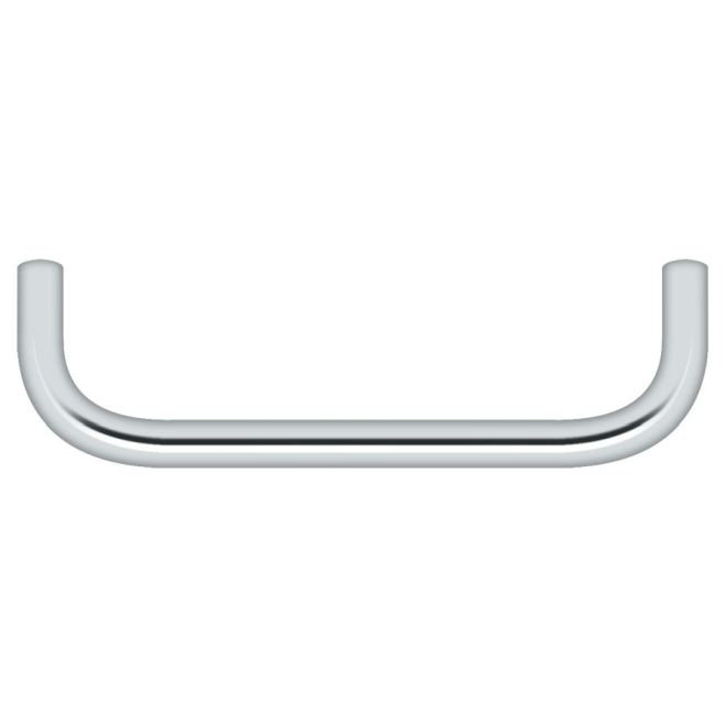 Poignée Deltana 4 po; finition chrome brillant, Chrome poli, 4"