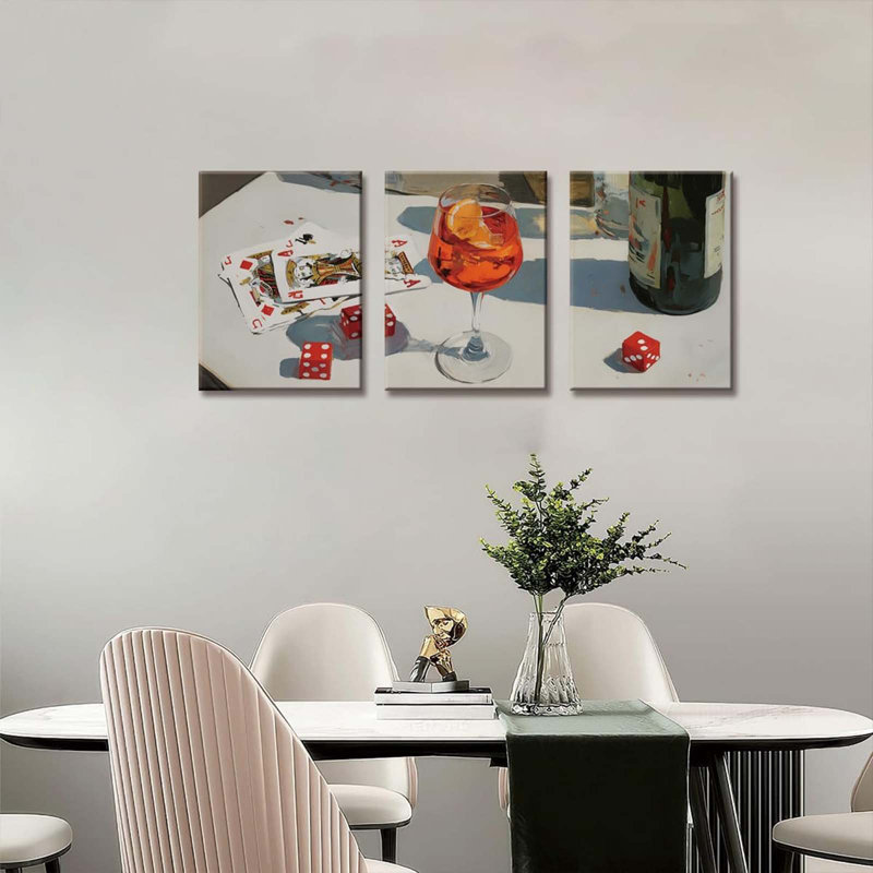 3 Piece Wrapped Canvas Print, 60 cm H x 120 cm W