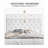 Full Size Height-Adjustable Headboard Button Tufted Faux Vegan Leather Upholstered Platform Bed Frame, No Box Spring Needed-159421657-238161746
