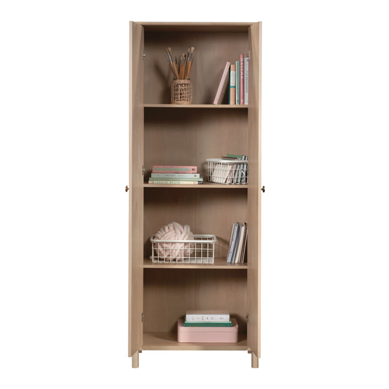 Cosmas 27.09'' Wide 3 - Shelf Storage Cabinet, Natural Maple
