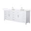 Meuble-lavabo double autoportant 84 po avec plateau en quartz Beckett-108352157-108352159-108352161