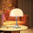 Modern Sleek Chrome Base Mushroom 3-light G9 End Table Lamp For Bedroom