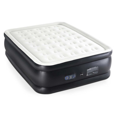 Queen Size 18-Inch Inflatable Air Mattress With Built-In Pump