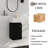 12" Wall Mounted Corner Single Bathroom Vanity with Ceramic Top