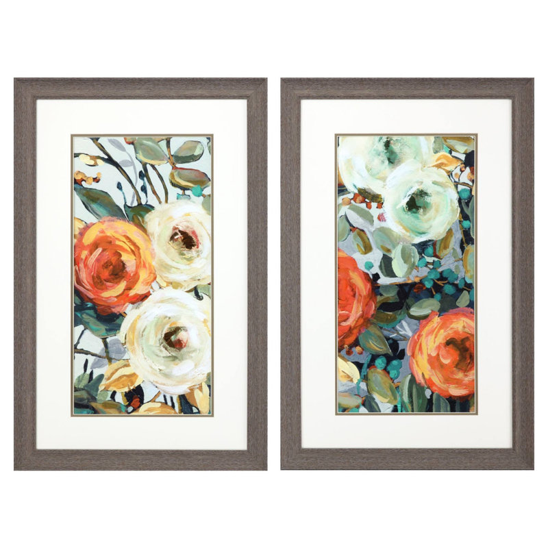 «Floral Warmth S / 2», encadré 2 pièces par Robinson